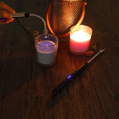 Rechargeable Electric Gas Lighter | Chargeable USB Arc Long Lighter for Candles